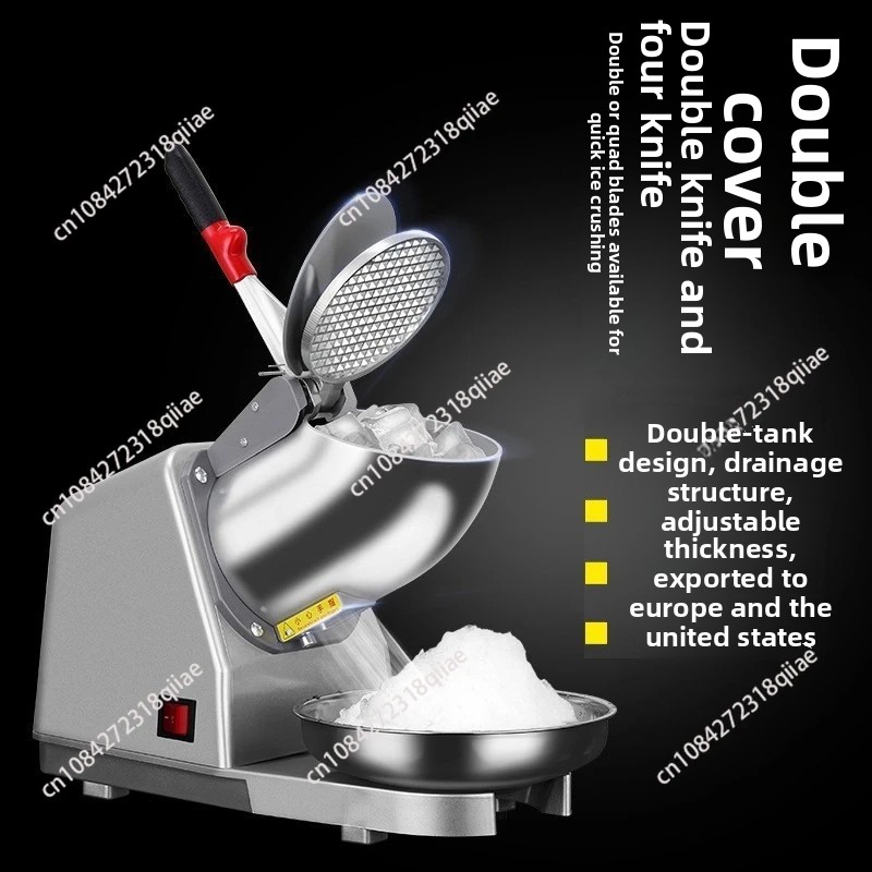 Ice Crusher Machine Commercial - 110V/220V Electric Ice Crusher Smoothie Shaver
