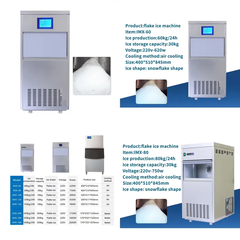 Commercial Ice Maker Air Cooled - Ice Maker for Commercial Use 60KG/24H
