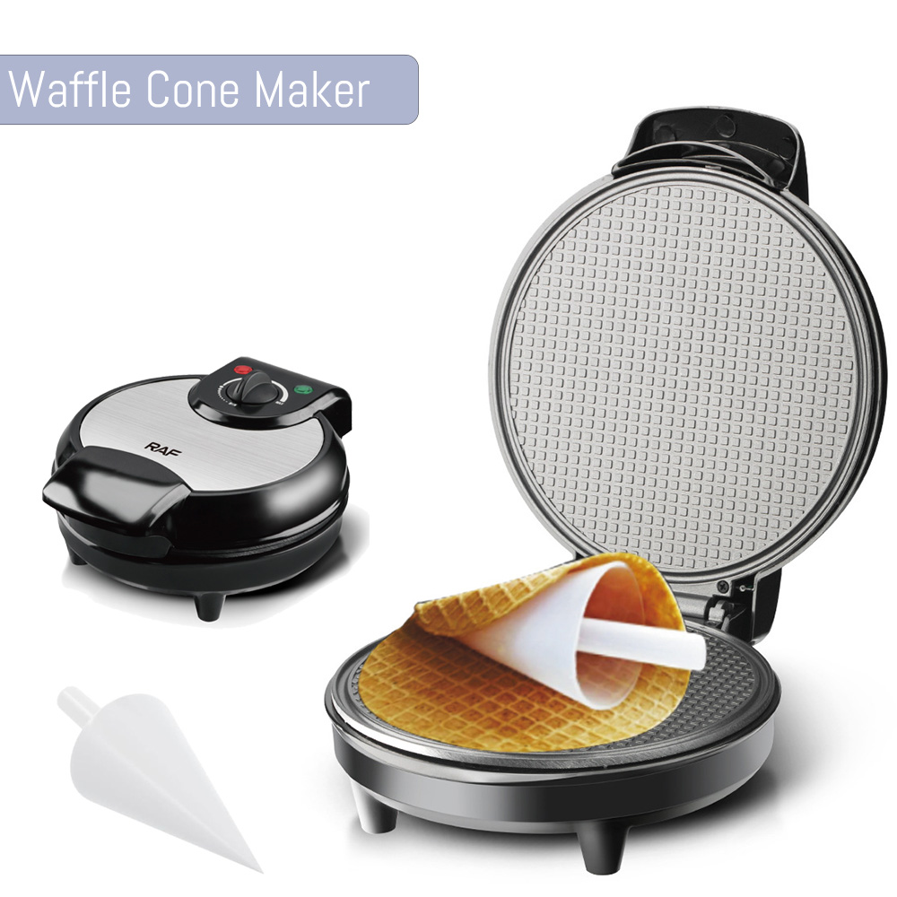 Countertop Ice Maker Commercial - ELectric Waffle Cone Maker Machine with