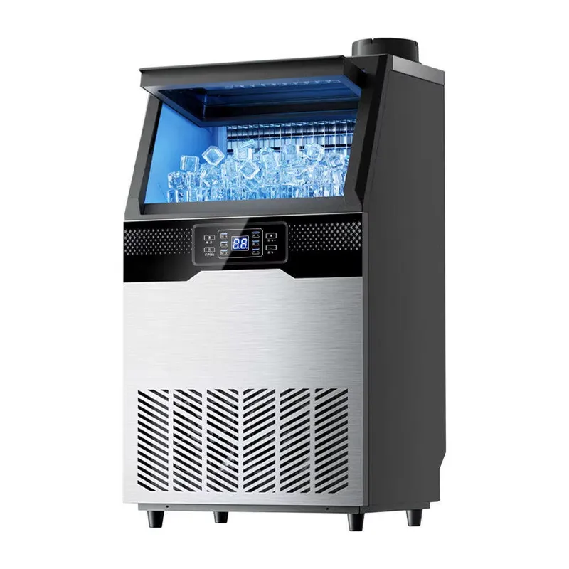 Commercial Ice Maker Air Cooled - Electric Ice Maker Machine 40-50kg/day Stainless