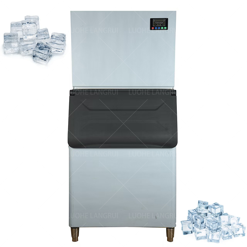 Commercial Ice Maker 200Kg Cube - Household Commercial Efficient Cube Ice Maker