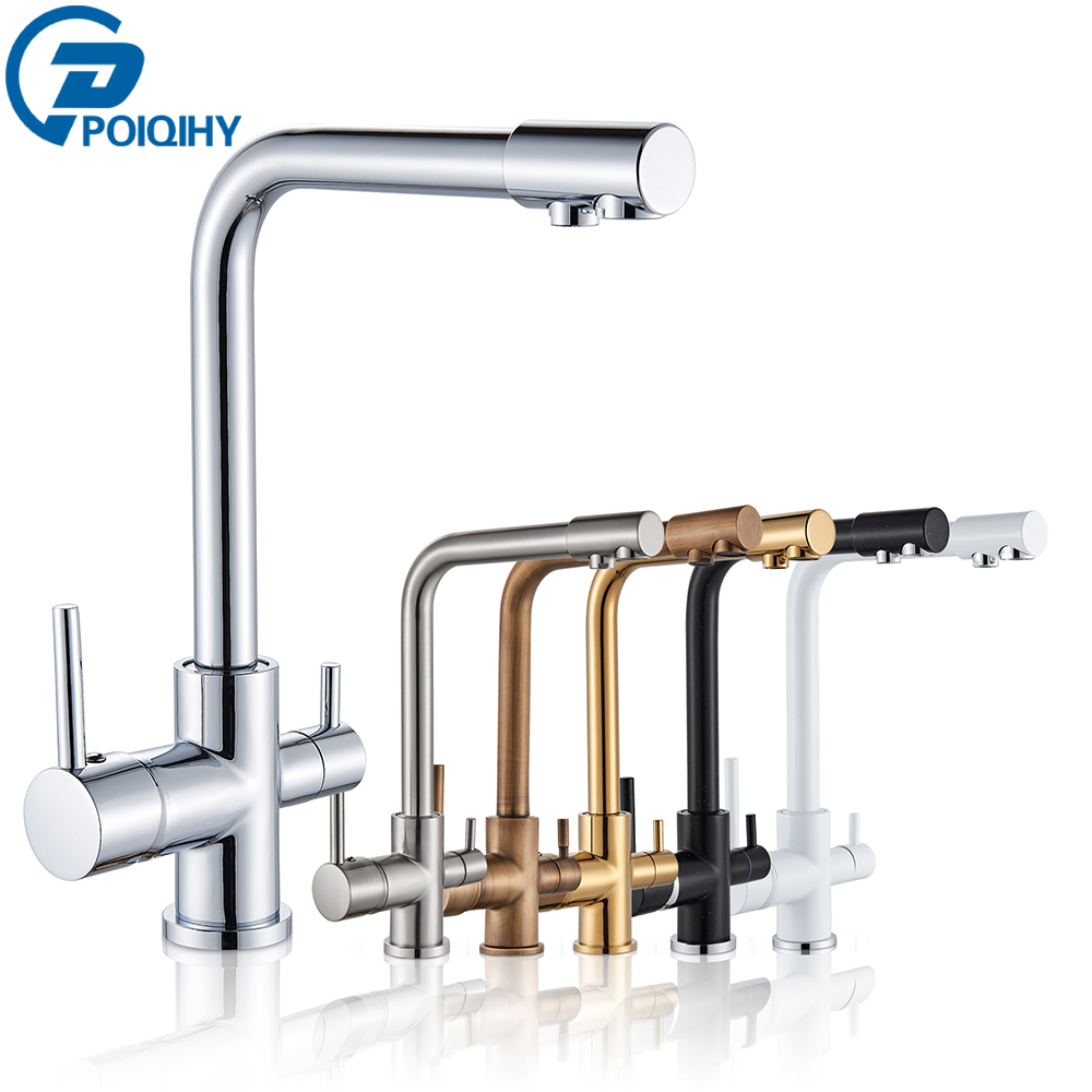 Ice Maker Water Filter - Chrome Purified Water Kitchen Faucet Pure