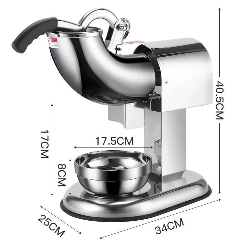 #110V/220V Stainless Steel Ice - Ice Crusher Machine Commercial recension och pris
