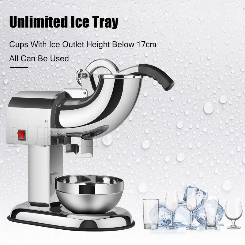110v 220v Electric Ice Crusher - Commercial Ice Maker 100Kg recension och pris