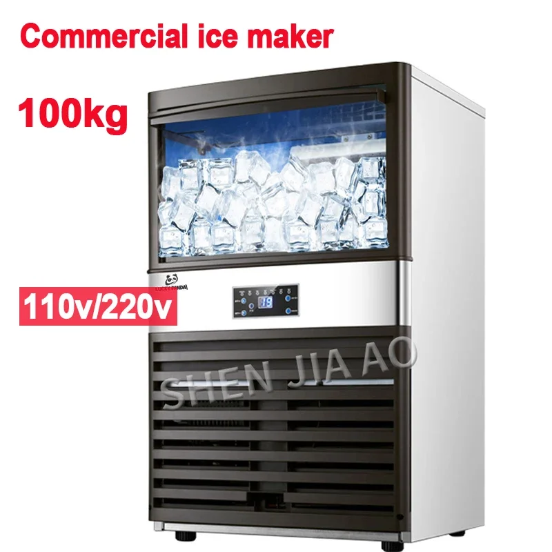 110V/220V Ice Maker Commercial - Commercial Ice Maker 100Kg recension och pris