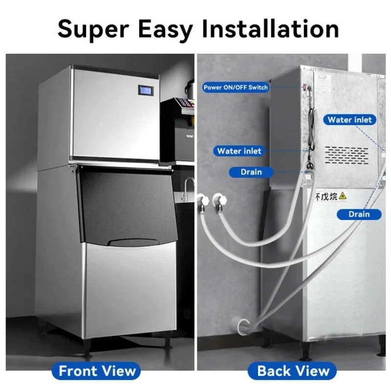 #High Capacity Automatic Comme - Commercial Ice Maker 200Kg Cube recension och pris