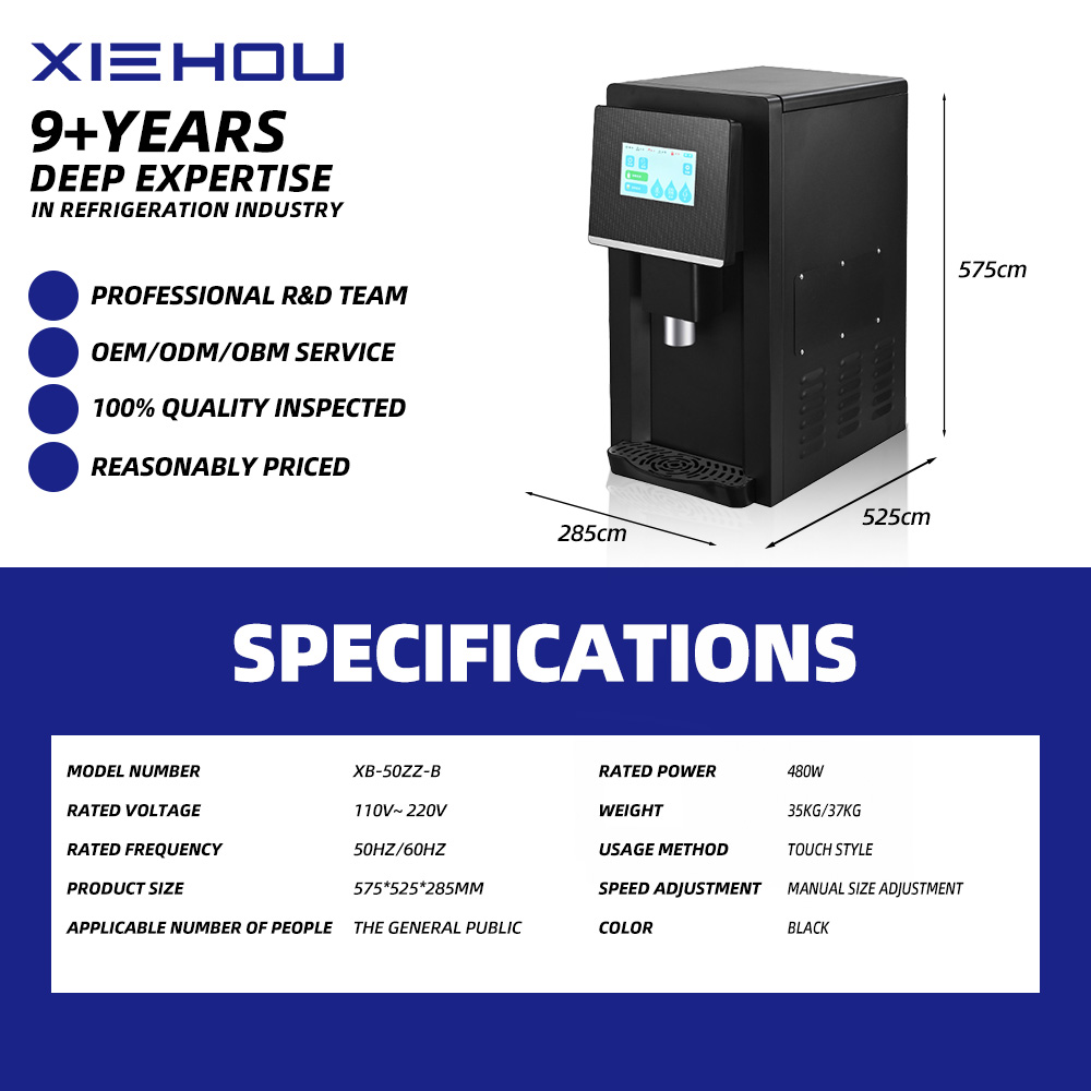50kg/24h Nugget Ice Maker with - Ice Machine 50Kg Nugget recension och pris