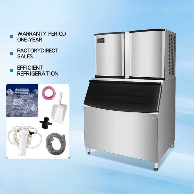 Customized 100kg/24h Double He - Commercial Ice Maker 100Kg recension och pris
