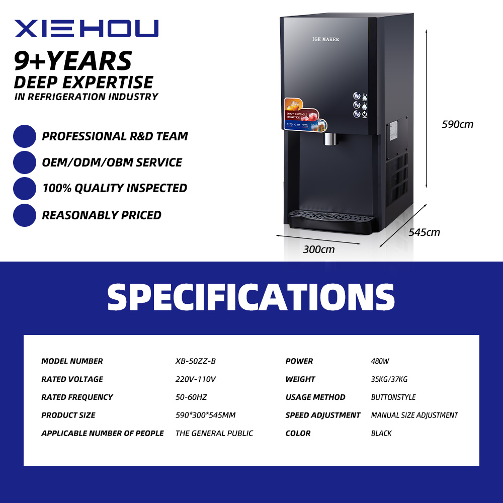 High Quality 50KG/24h Restaura - Ice Machine 50Kg Nugget recension och pris