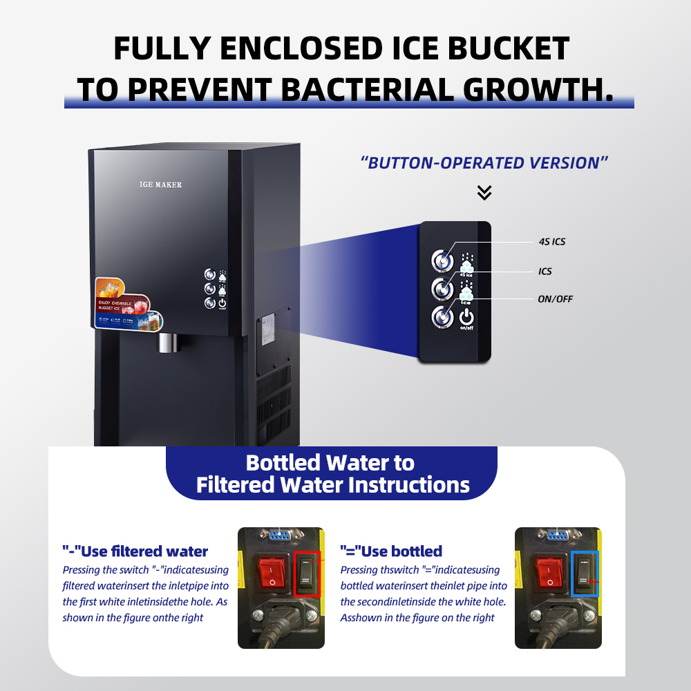 High Quality 50KG/24h Restaura - Ice Machine 50Kg Nugget recension och pris