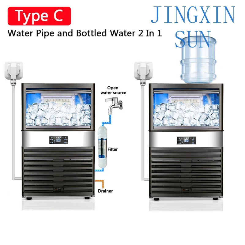 110V/220V Ice Maker Commercial - Commercial Ice Maker 100Kg recension och pris