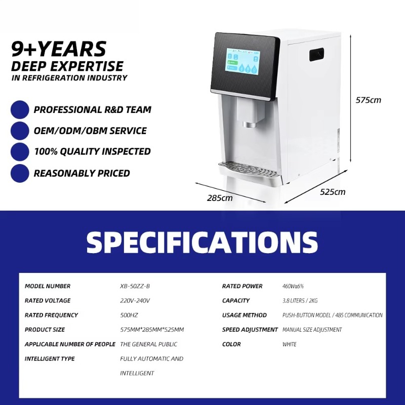 Energy Saving 50kg/24h Nugget  - Ice Machine 50Kg Nugget recension och pris