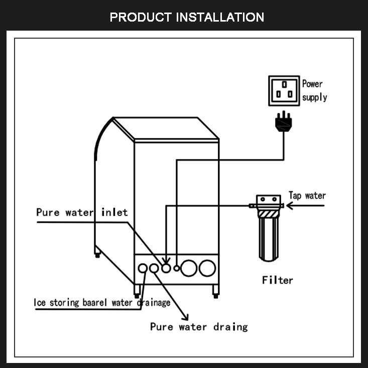 BY-200A(Y) Crescent Ice Maker  - Commercial Ice Maker Air Cooled recension och pris