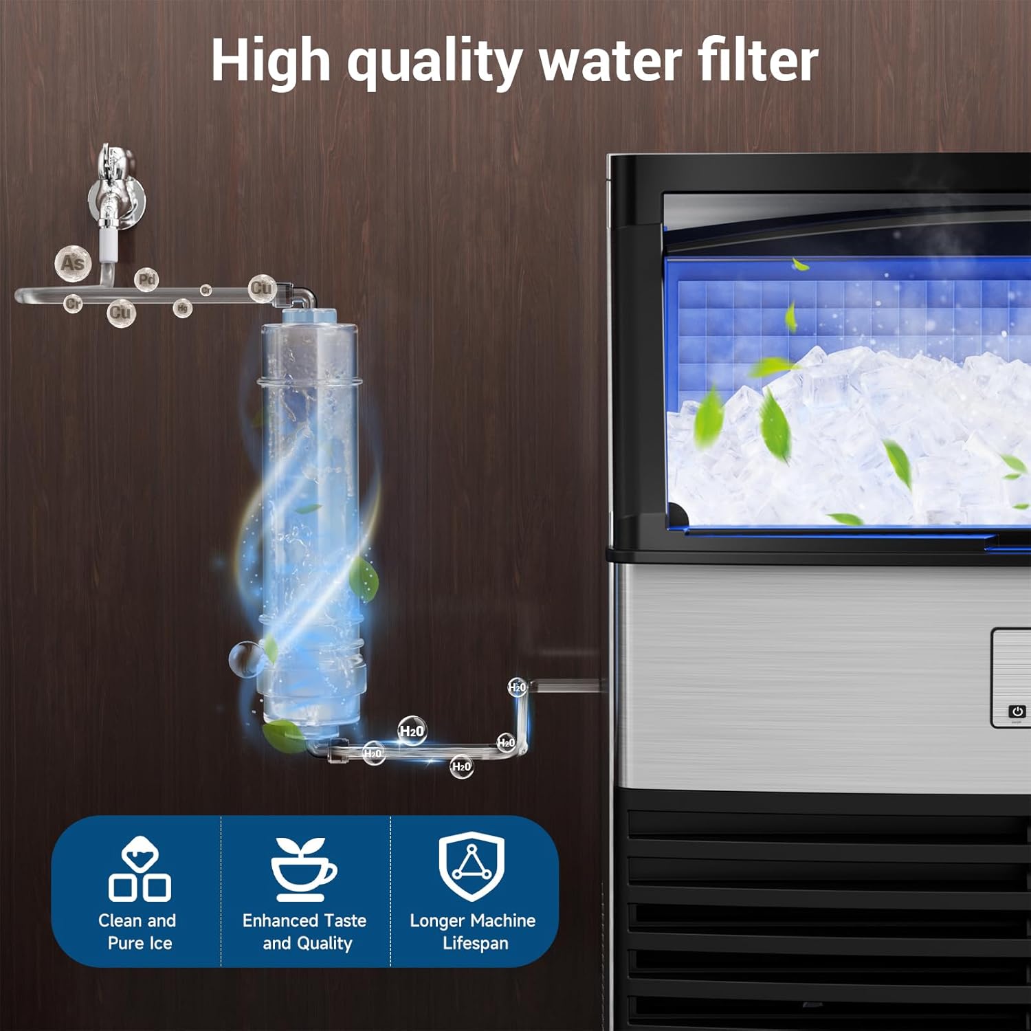 Commercial Ice Maker, 450LBS/2 - Commercial Ice Maker Air Cooled recension och pris