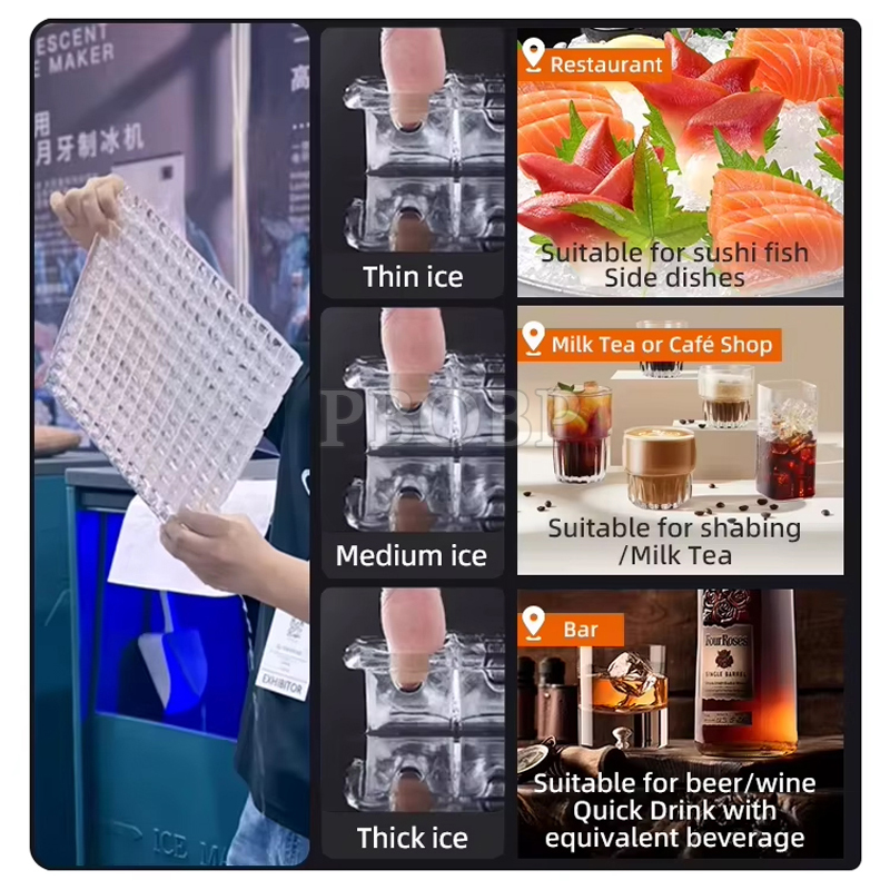 PBOBP Electric Commercial Ice  - Commercial Ice Maker Air Cooled recension och pris