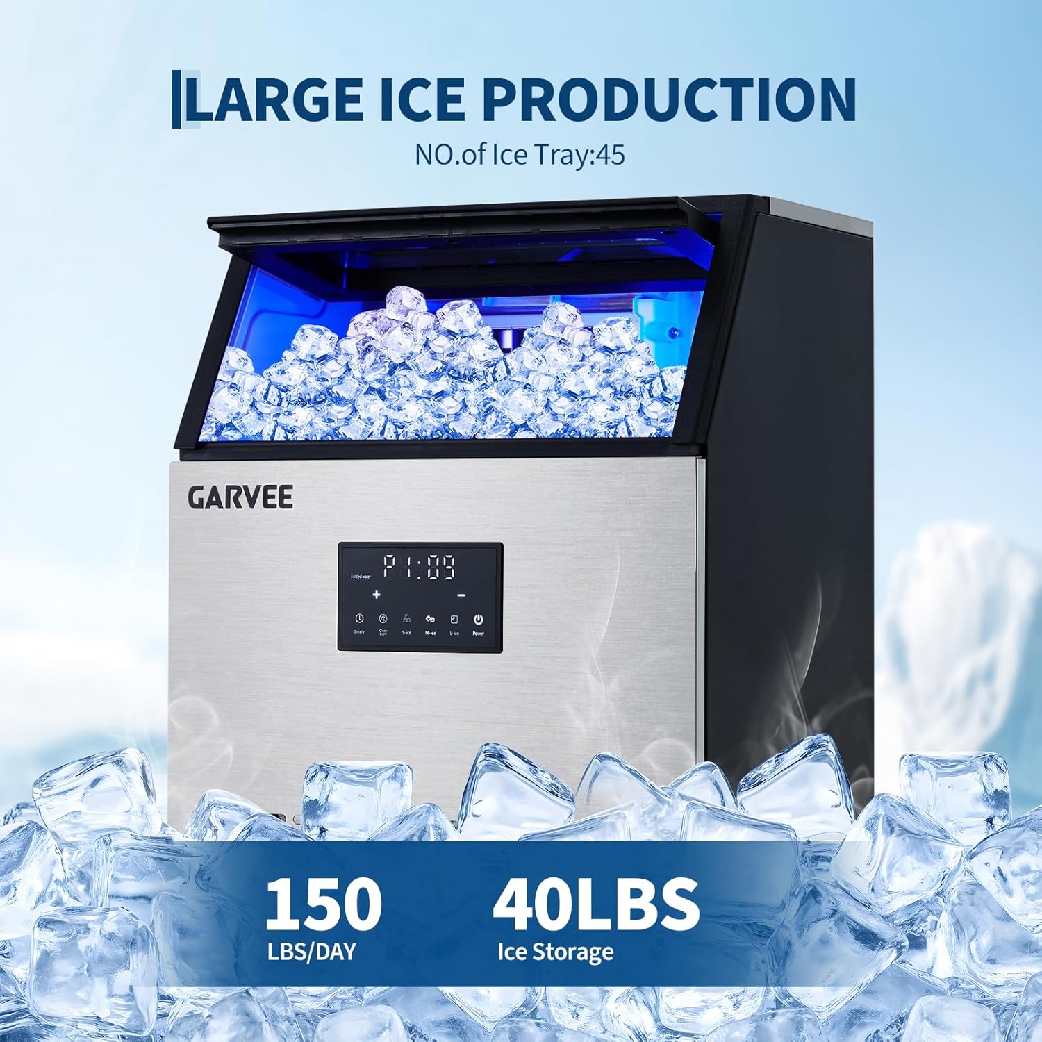 Commercial Ice Maker Machine 1 - Countertop Ice Maker Commercial recension och pris