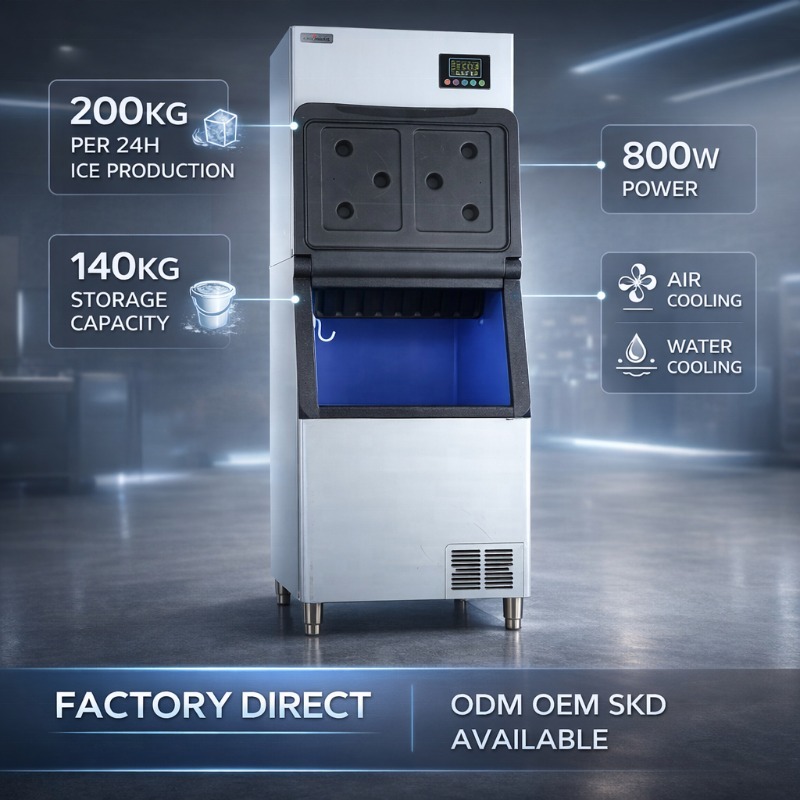 Industrial Ice Making Machine  - Commercial Ice Maker Air Cooled recension och pris