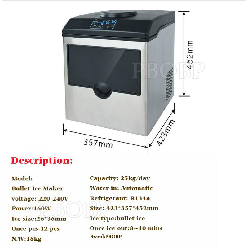 Ice Cube Maker Machine 25kg/24 - Ice Maker Machine 25Kg recension och pris