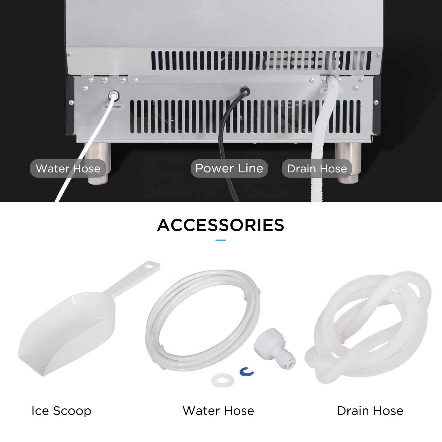 Ice Maker Machine 100kg Automa - Commercial Ice Maker 100Kg recension och pris