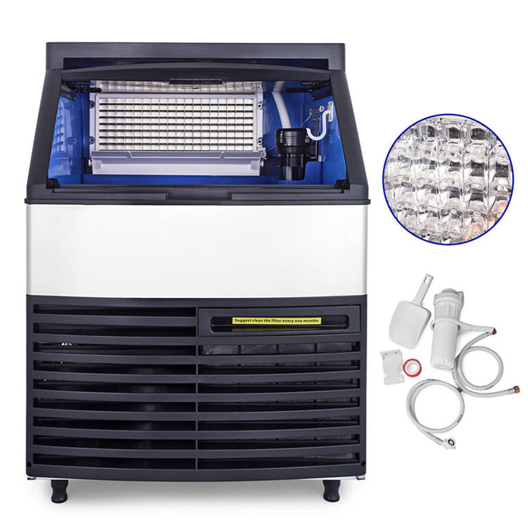 Stainless Steel+ABS Ice Maker  - Commercial Ice Maker 200Kg Cube recension och pris